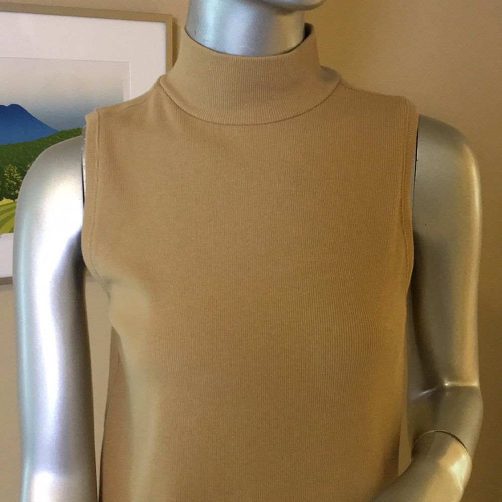 LOFT | Perfect Ribbed Mock Neck Tank Top - Picture 3 of 10